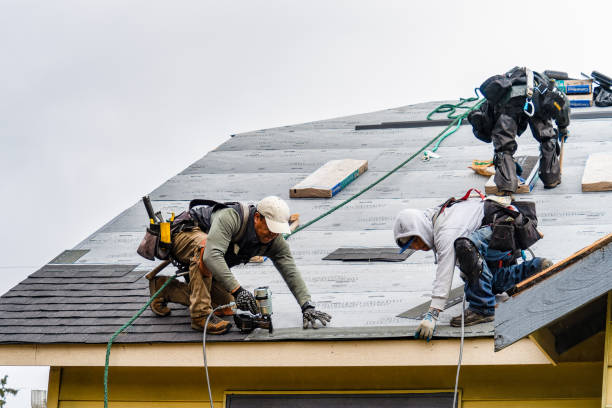 Professional Roofing technician working in Falmouth, MA